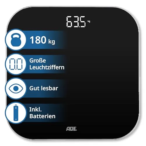 ADE Digitale Personenwaage mit LED-Anzeige