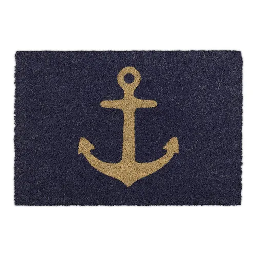 Fußmatte kokos Kokosfußmatte Türmatte mit Anker Rutschfester Schuhabtreter