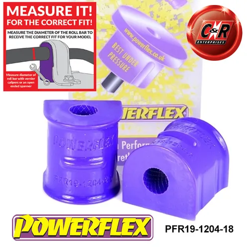 Powerflex Heck Arb zu Fahrwerk Buchsen 18mm für Ford Focus Mk2 05-10
