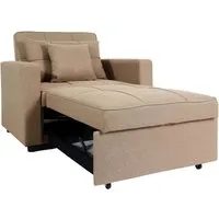 Schlafsessel MCW-L90, Klappsessel Schlafsofa Gästebett - Sessel mit großzügiger Liegefläche von 197x103cm, inklusive Kissen und Armlehnen, ideal für Gäste und entspannte Stunden.
