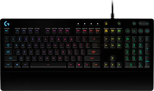 Logitech G213 Gaming Tastatur Schwarz QWERTY - Hochwertige Gaming Tastatur mit RGB-Hintergrundbeleuchtung für präzise Eingaben und ein immersives Spielerlebnis.