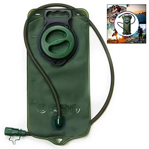 iPobie 2 Liter Trinkblase, BPA-Free, Trinkbeutel Wasserblase Sport Wasser Blasen, ideal für Outdoor-Radfahren Camping