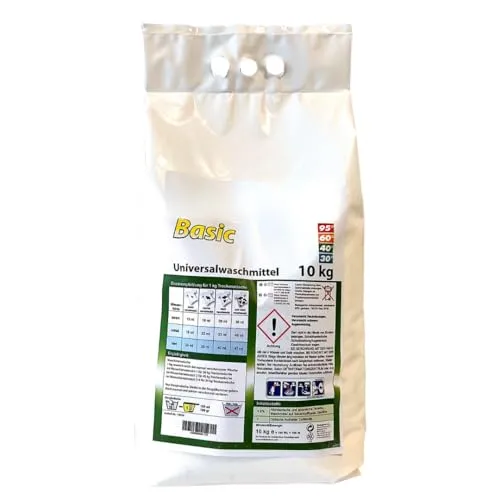 Cleanclub Basic Universalwaschmittel, 10 kg, für bis zu 100 Waschladungen, Vollwaschmittel