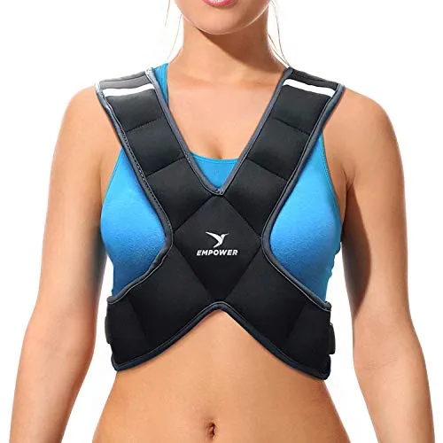 Empower Damen Gewichtsweste, 3,6 kg, Schwarz, 8lb Vest