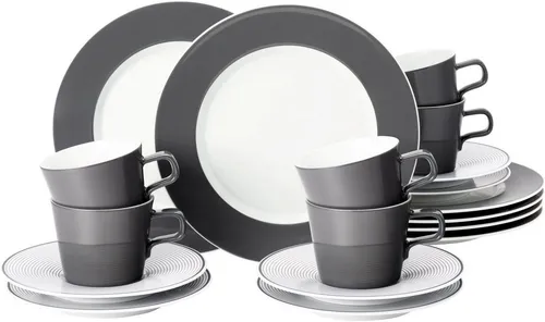 Seltmann Weiden Kaffeeservice 18-tlg. NO LIMITS MOMENTS in grau von Seltmann Weiden