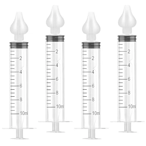 Diboniur Nasendusche für Babys – 4 Stück mit Silikonspitzen