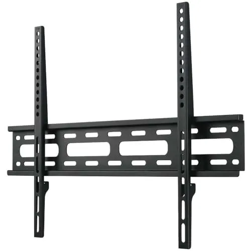 Hama TV Wandhalterung für Fernseher bis 75 Zoll (sehr Flacher Wandhalter, VESA 50x50-600x400, für Flachbildfernseher bis 35 kg, mit Wasserwaage) Fernsehhalterung, schwarz
