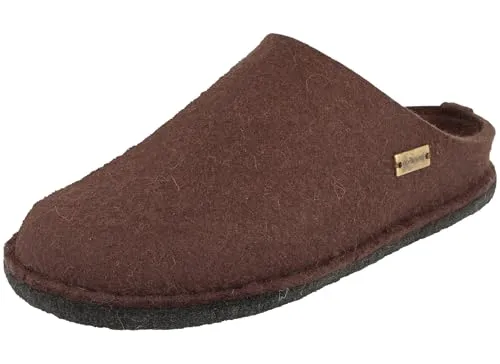 Haflinger Hausschuh Flair Soft 43 - Braun - Bequeme Hausschuhe in Größe 43, Farbe Braun, mit weichem Fußbett für optimalen Tragekomfort zu Hause.
