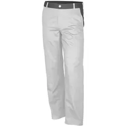 Qualitex Arbeitshose 'basic 2-farbig' in weiss/grau, Größe: 52 - Robuste Bundhose aus 100% Baumwolle, ideal für den Arbeitsalltag. Strapazierfähig, atmungsaktiv und hautfreundlich mit zahlreichen Taschen für optimale Funktionalität.