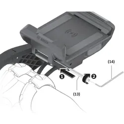 BOSCH E-Bike Halterung SmartphoneGrip mit Tastensperre - Praktische Sicherungsschraube für die BOSCH SmartphoneGrip Halterung. Verhindert ungewolltes Abnehmen und sorgt für eine sichere Befestigung. Einfach zu montieren und ideal für den Einsatz am eBike.