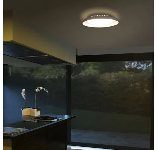 Faro LED Deckenleuchte Dolmen, Warmweiß inklusive Leuchtmittel - Lampen mit modernem Design, 24 Watt LED, ideal für gemütliche Räume mit warmweißem Licht (3000 K) und einer Lebensdauer von 25.000 Stunden.