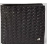 Armani Exchange 958098_4R847 Brieftasche Schwarz für Herren - Hochwertige Bifold-Geldbörse aus 100% Rindsleder mit integriertem Münzfach, ideal für den modernen Mann, der Stil und Funktionalität schätzt. Perfekt für jeden Anlass.