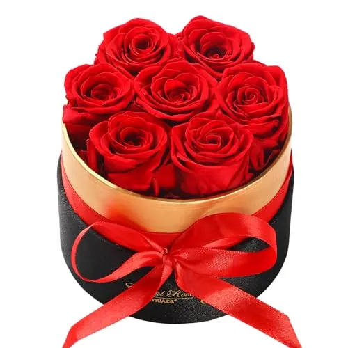 WYRIAZA Ewige Rose Geschenke Frauen - Geschenke Mama Geschenke Freundin Frauen Geschenk Frau Weihnachten Muttertag Valentinstag Zum Geburtstag Jahrestag Rosenbox Infinity Konservierte Eternal Rose