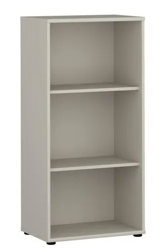TEMPRA-2 Regal inkl. 2 Böden – 54x112x35 cm in Sand von Forte - Stilvolles Regal aus hellbrauner Spanplatte, ideal für Unterhaltungselektronik. Bietet Platz für Ihre Geräte und sorgt für Ordnung im Wohnraum.