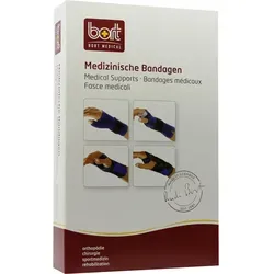 Bort Handgelenkstütze mit Aluschiene links large schwarz - Bandage mit stabilisierender Aluschiene, ideal zur Unterstützung und Entlastung des Handgelenks bei Verletzungen.
