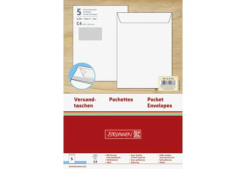 in Versandtasche C4 mFenster 5Stk #1