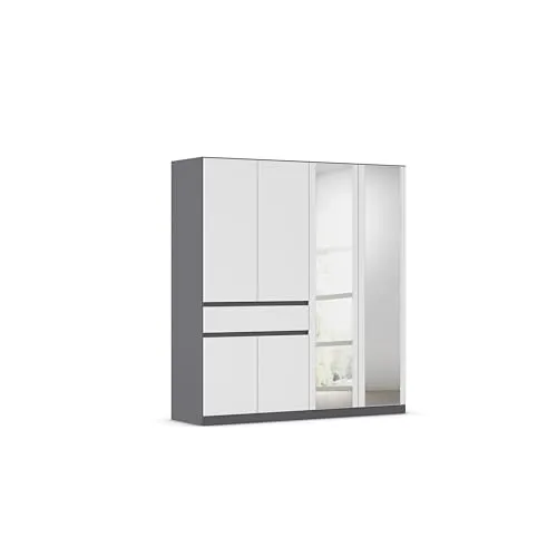 Rauch Möbel Tübingen Kleiderschrank 6-türig mit Spiegel und Push-to-Open-Funktion
