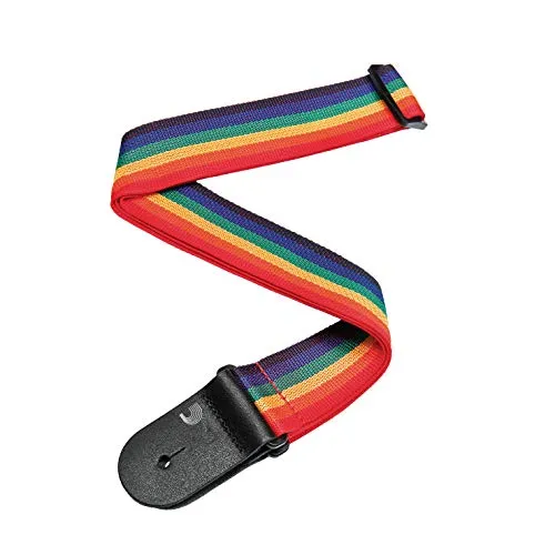 Planet Waves PWSPL211 Polypropylengurt Poly-Pro Strap Collection Rainbow Planet Lock System Länge: 990mm - 1752,6mm Breite: 50mm