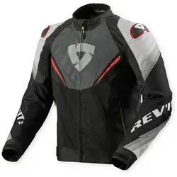 Revit Quantum 3 Air Motorrad Textiljacke, schwarz-grau-rot, Größe L für Männer