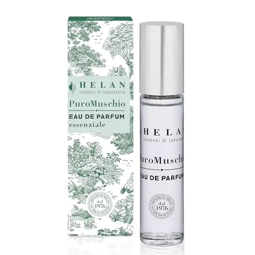 Helan Puro Muschio – Moschusartiges, blumiges und holziges Damenparfüm mit würzigen Safran- und Zitrus-Zitronen-Noten, frisches und sinnliches Eau de Parfum – Made in Italy 10 ml
