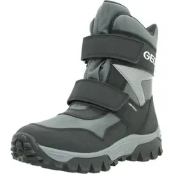 Geox J Himalaya Boy B ABX Snow Boot, Anthracite/Black, 32 EU - Wanderschuhe mit optimalem Kälteschutz und atmungsaktiver, wasserundurchlässiger Konstruktion – ideal für Abenteuer im Schnee und bei Regen.