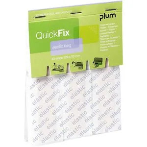 Plum Pflaster QuickFix Elastic Long, 30 Strips, elastisch, atmungsaktiv, 12 x 2cm