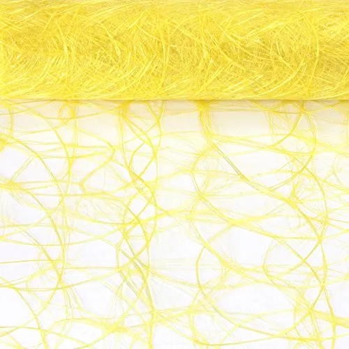 Sizoweb Tischband Zitronengelb 25 Meter lang 20cm breit