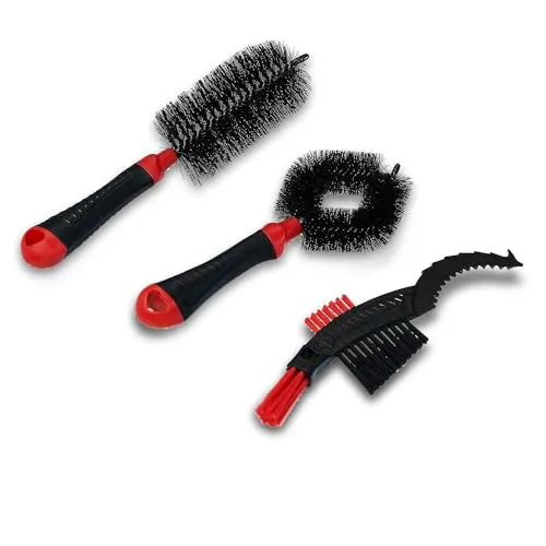 FILMER Fahrrad Reinigungsbürsten-Set 3-tlg.