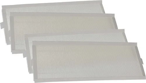 vhbw Filterset kompatibel mit Zehnder ComfoAir Q350 TR, Q350 TR Enthalpie, Q450 Lüftungsgerät - Luftfilter G4 / F7 (4 Stück), 50 x 16 x 4 cm, Weiß