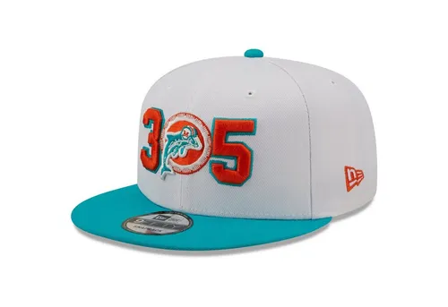 New Era 9Fifty Snapback Cap - RETRO Miami Dolphins 305 - Hüte & Mützen, stylische Snapback für Herren mit sportlichem Miami Dolphins Design, ideal für Freizeit und Sommeraktivitäten.
