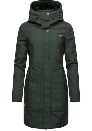 Ragwear Wintermantel Jannisa stylischer Damen Winterparka mit Kapuze