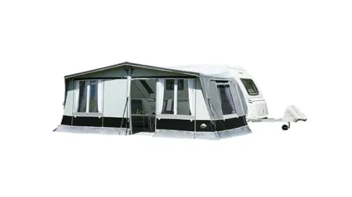 DWT aufblasbares Vorzelt für Wohnwagen - Travel Comfort Air - herausnehmbare Vorder- und Seitenwände - Ganzzelt 240 cm Tiefe - Air-In-System, Größe:Gr. 61 Umlaufmaß 981-1005 cm