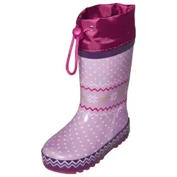 Playshoes Gummistiefel gefüttert, lila Norweger, 29 EU - Wasserdichte gefütterte Gummistiefel für Kinder, ideal für regnerische Tage. Mit wärmendem Innenfutter und robustem Profil für sicheren Halt und mehr Sicherheit dank Reflektoren.