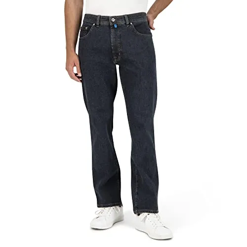 Pierre Cardin Herren 5-Pocket Dijon Jeans, Dark Blue Stonewash - Jeans aus Bio-Baumwolle mit Sustainable Green Rivet Comfort Stretch für optimale Bewegungsfreiheit und Formbeständigkeit.