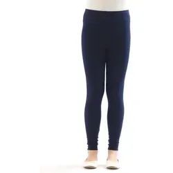 SYS Leggings Kinder Mädchen Leggings Hose lang blickdicht aus Baumwolle blau 104