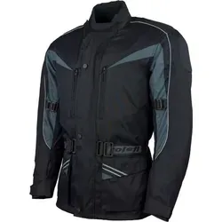 roleff Motorradjacke RO10003 - Schwarz/Grau, wasserdicht & atmungsaktiv - Hochwertige Motorradjacke mit Protektoren, ideal für Biker. Atmungsaktiv und winddicht, sorgt für optimalen Komfort bei jeder Fahrt. Erhältlich in verschiedenen Farben und Größen.
