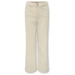 KIDS ONLY Cordhose KOGHOPE GLOBAL EX HW WIDE CORD PNT NOOS beige 164 - Modische Kinderhose aus weichem Cord, mit hohem Bund und verstellbarem Bündchen für optimalen Sitz, ideal für den Alltag.