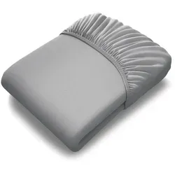 bett1.de BODYGUARD Spannbettlaken extra hoch in silber von bett1.de