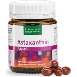 Sanct Bernhard Astaxanthin 8 mg Kapseln – 60 Weichkapseln für 2 Monate - Antioxidant Astaxanthin, hochwertiges Astaxanthin aus Mikroalgen, kombiniert mit 50 mg natürlichem Vitamin E für optimale Unterstützung. Hergestellt in Deutschland, HACCP- und ISO-zertifiziert.
