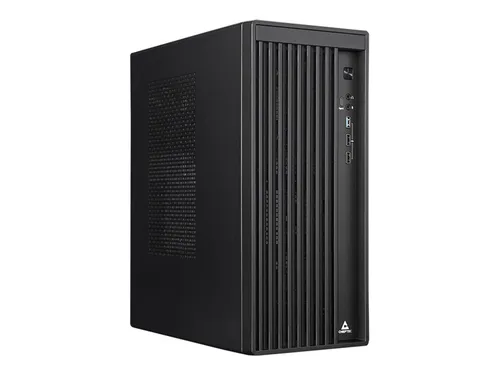UNI Series BS-20B-OP Mini ITX Gehäuse - Kompakter Tower in Schwarz - Barebones Gehäuse für Mini-ITX-Boards, ideal für platzsparende Builds ohne ATX Spannungsversorgung, ermöglicht einfache Konnektivität mit USB/Audio.