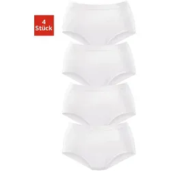 PETITE FLEUR Damen Taillenslip 4er-Pack - Funktionsunterwäsche mit hohem Tragekomfort, weichem elastischen Bündchen und aus hochwertiger Baumwoll-Stretch-Qualität für optimale Passform.