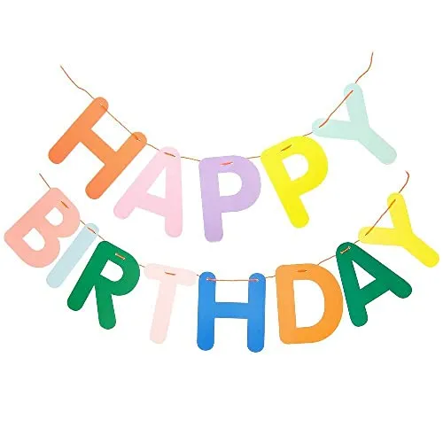 Produktbild Girlande Happy Birthday, bunt FSC MIX