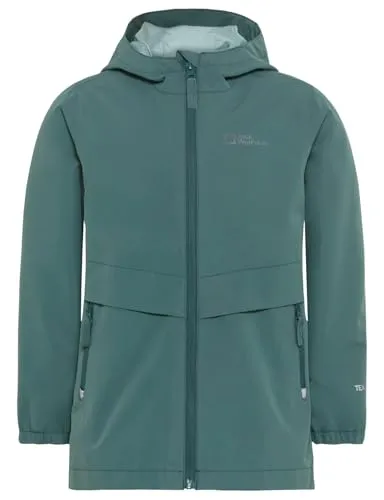 Jack Wolfskin Outdoorjacke MALIMA JACKET G - Winddichte und wasserdichte Mädchen-Regenjacke, ideal für Schule und Naturabenteuer, mit atmungsaktivem TEXAPORE CORE und reflektierenden Details.