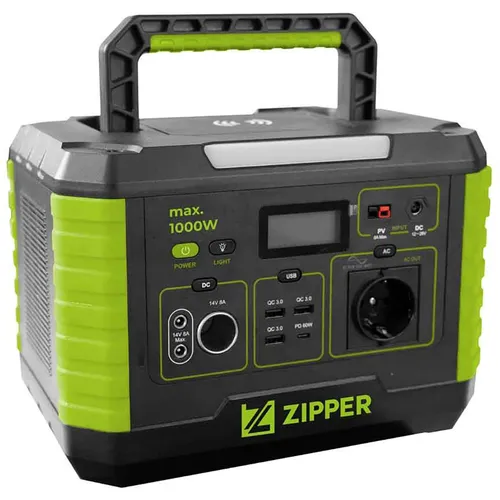 ZIPPER Powerstation - Tragbare Energiequelle für Geräteversorgung ohne Netzzugang - Netzteile: Ideal für GoPro, Laptop und Smartphone mit 749,25 Wh Lithium-Ionen Akku, perfekt für unterwegs.