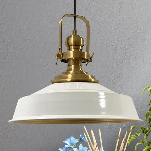 Bamyum Pendelleuchte Aslet Ø41 cm in weiß von Bamyum