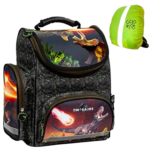 Goldkids Schulranzen mit Dinosaurier Motiv