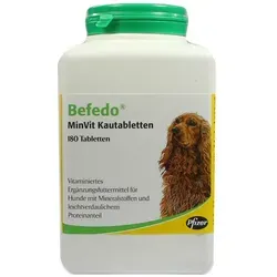 Befedo Minvit Kautabletten für Hunde 180 St - rezeptfrei, hochwertige Vitamine für ein gesundes Hundeleben