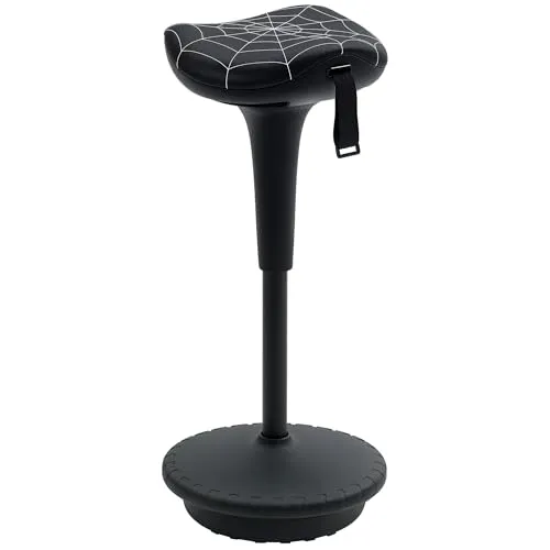 Vinsetto Ergonomischer Bürohocker mit Schwenkfunktion, höhenverstellbar
