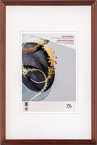 Walther Holzrahmen Select 15x20 cm braun Kunstglas