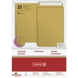 Versandtasche B4 selbstklebend 130g/qm braun VE=25 Stück